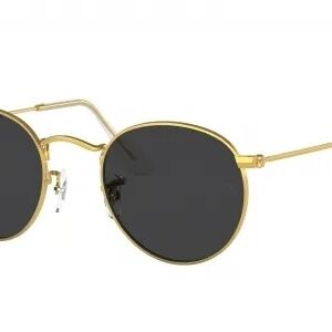 Ray-Ban Gold Frame Black Lens Sunglasses